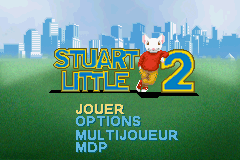 Stuart Little 2 title screen for GameBoy Advance